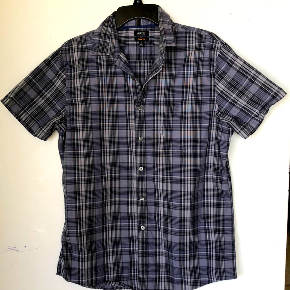 Men’s Short Sleeve Button Down, M